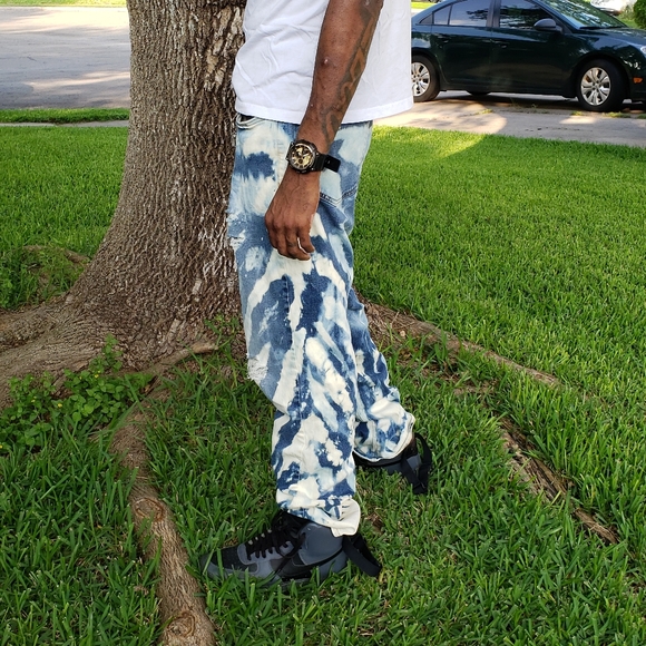 Old Navy Bleach dyed jeans size 36 - Picture 2 of 10